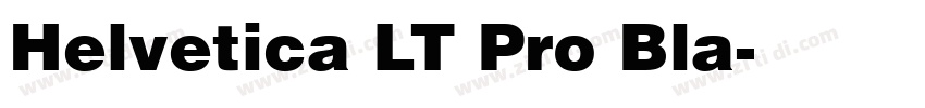 Helvetica LT Pro Bla字体转换